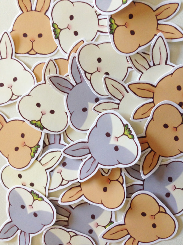 うさぎのシール